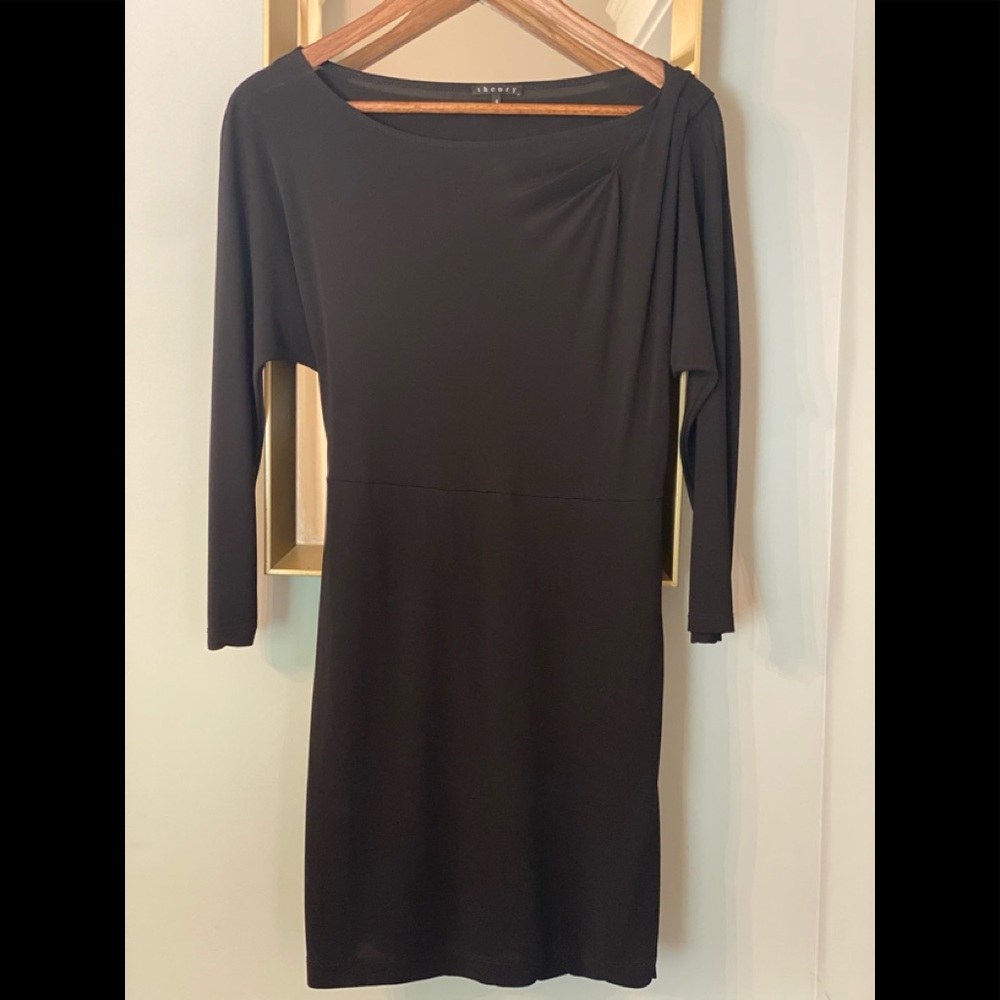 Theory black dress sz4